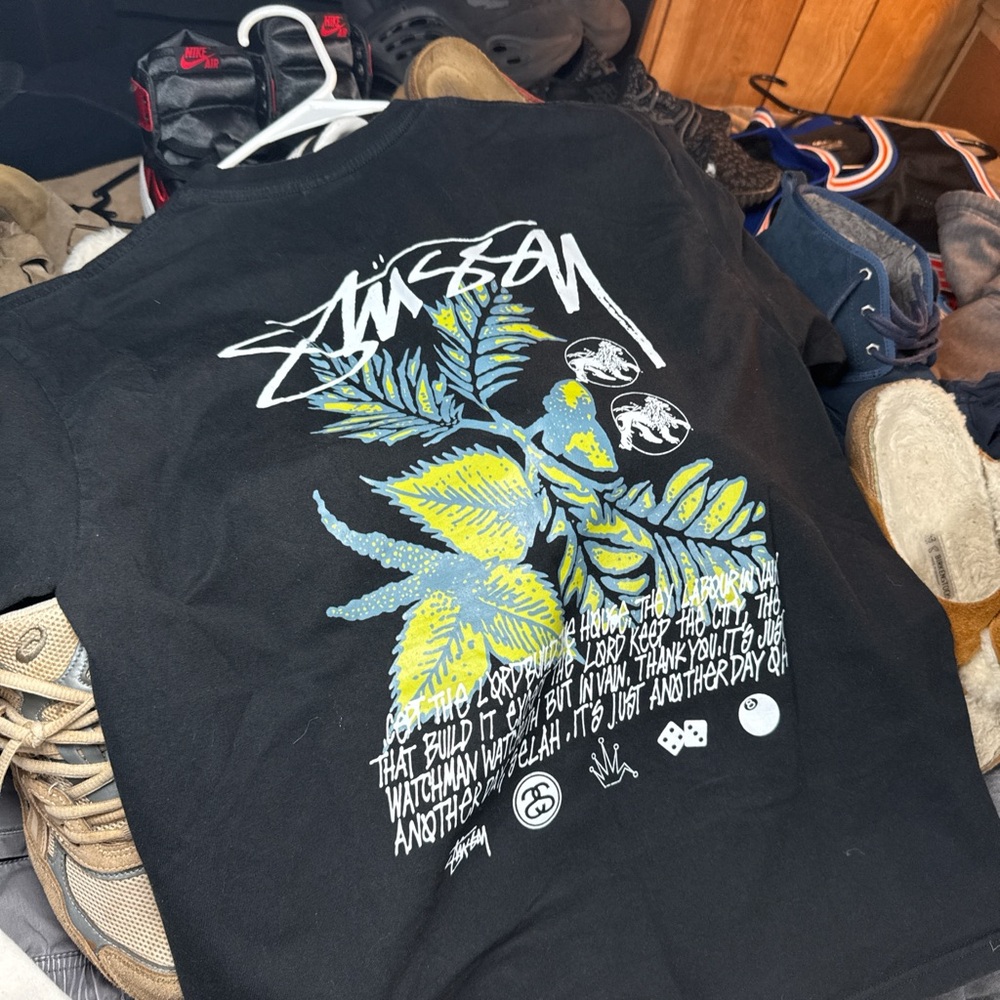 Stüssy Black Graphic T-Shirt